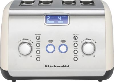 KitchenAid - Artisan 4 Slice Toaster - Almond Cream - 5AKMT423AC
