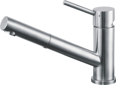 Franke - Taros Single Lever Pull Out Mixer Tap - Stainless Steel - TA9511