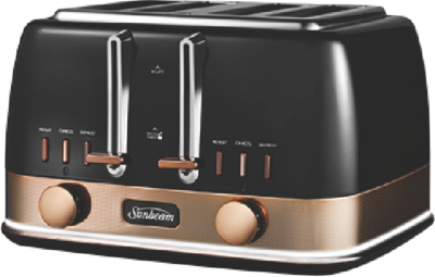 Sunbeam - New York 4 Slice Toaster - Black Bronze - TA4440KB