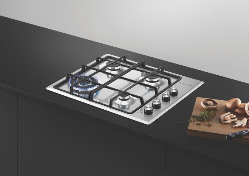 Fisher & Paykel - 60cm Gas Cooktop - Stainless Steel - CG604CNGX2