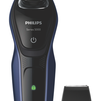 Philips - Series 5000 Wet & Dry Shaver – Blue & Grey - S508606