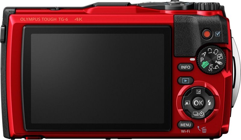Olympus TG-6 Compact Digital Camera - Red V104210RA000