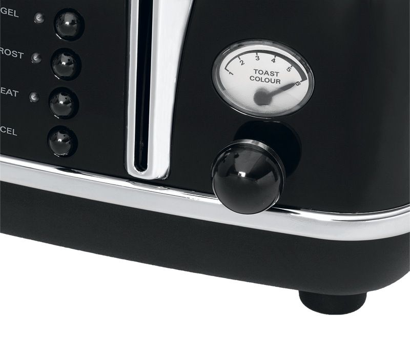 DeLonghi Icona Classic 4 Slice Toaster - Black CTO4003BK