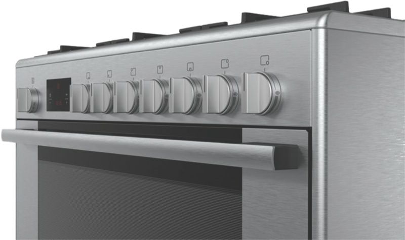 Bosch 90cm Freestanding Dual Fuel Cooker - Stainless Steel HSB738357A