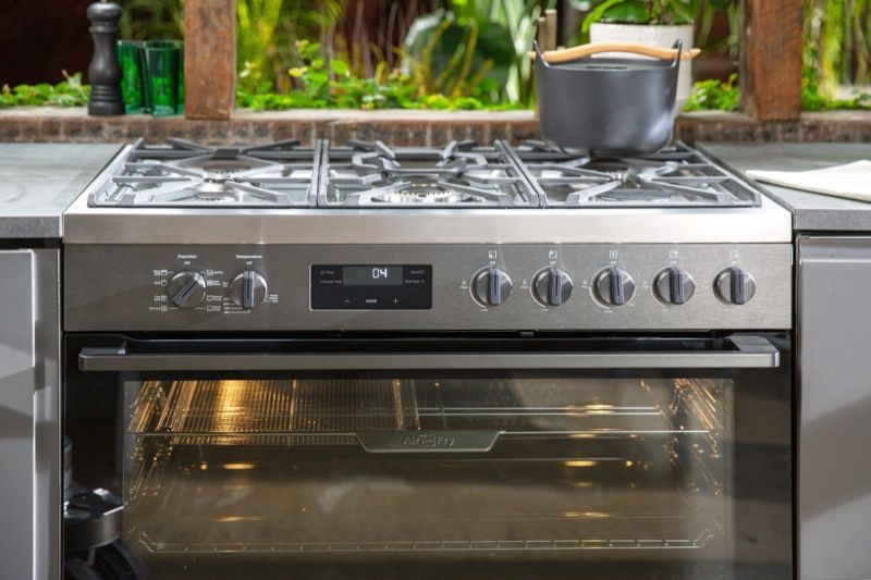 Westinghouse - 90cm Dual Fuel Freestanding Cooker - Dark Stainless Steel - WFE916DSD