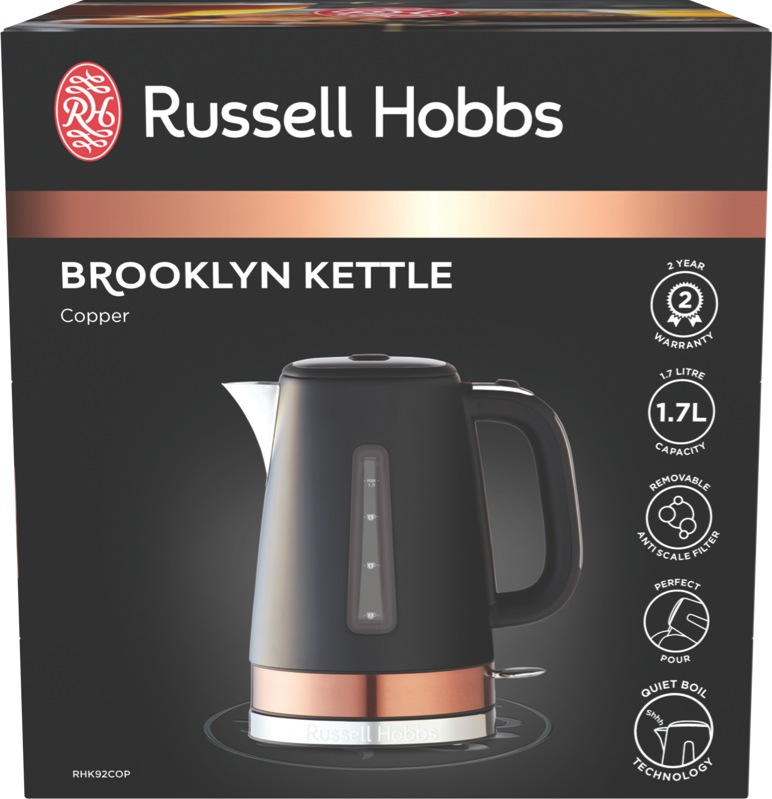 Russell Hobbs Brooklyn 1.7L Kettle Copper Review National Product
