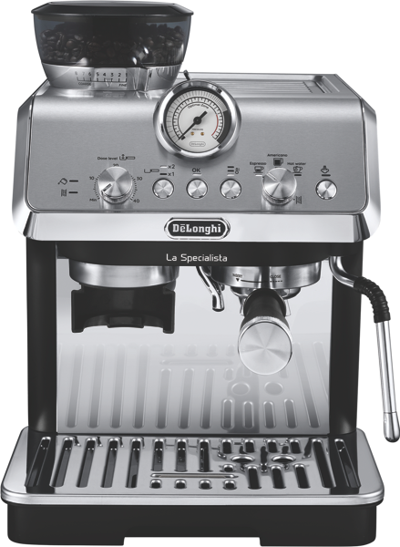 DeLonghi La Specialista Arte Manual Pump Coffee Machine - Stainless Steel EC9155MB