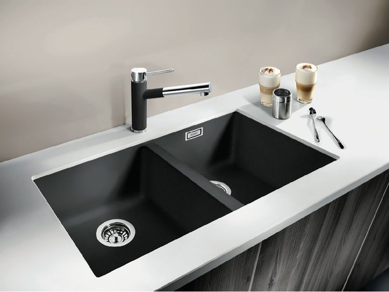 Subline Double Bowl Undermount Sink – Anthracite – National Product ...