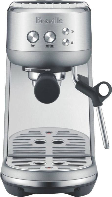 Breville - Bambino Pump Espresso Coffee Machine - Brushed Stainless Steel - BES450BSS