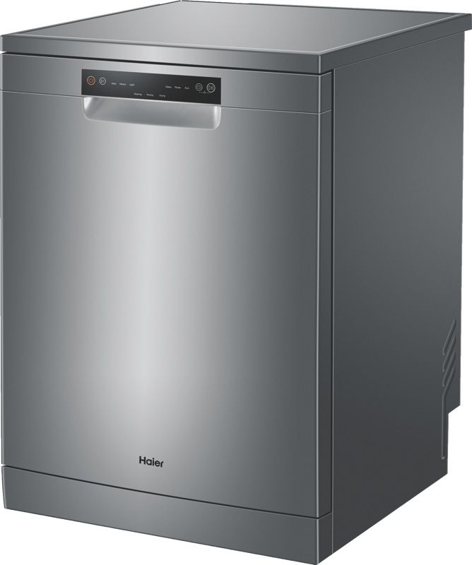 Haier - 60cm Freestanding Dishwasher - Silver - HDW15V2S2