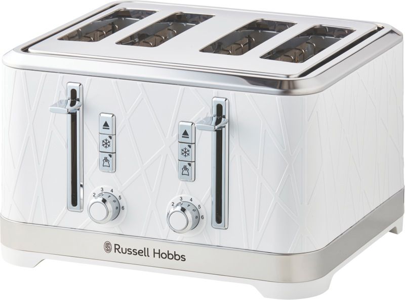 Russell Hobbs - Structure 4 Slice Toaster - White - RHT334WHI