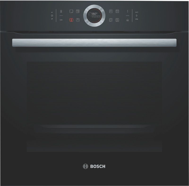 Bosch - 60cm Built-In Pyrolytic Oven - Black - HRG6753B1A