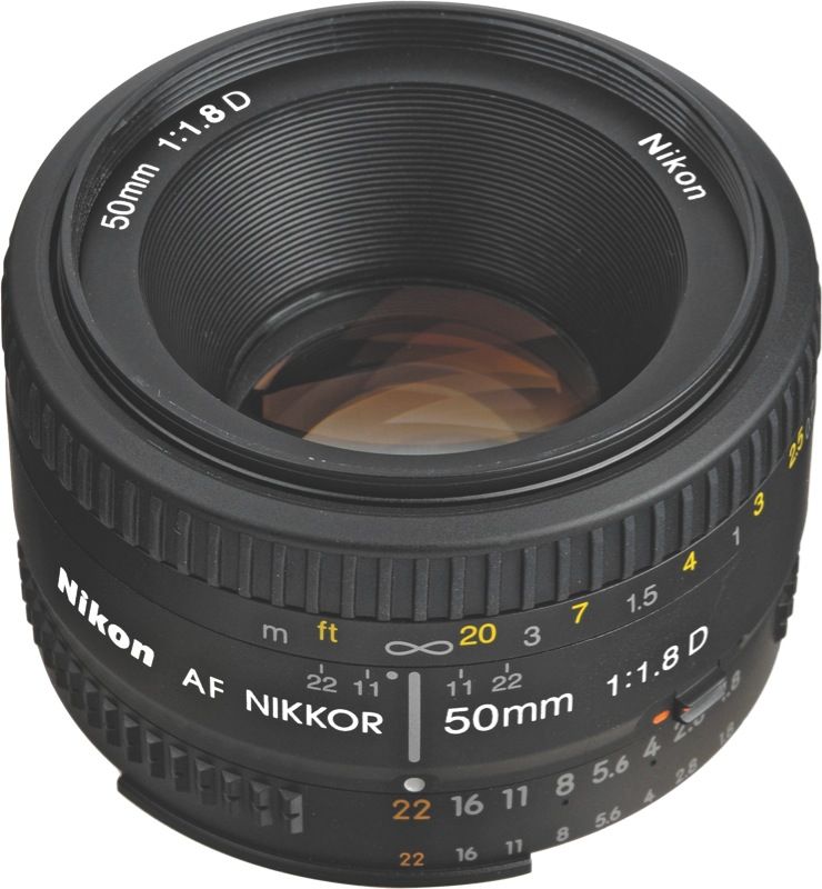 Nikon - Nikkor AF 50mm f/1.8D Camera Lens - JAA013DA
