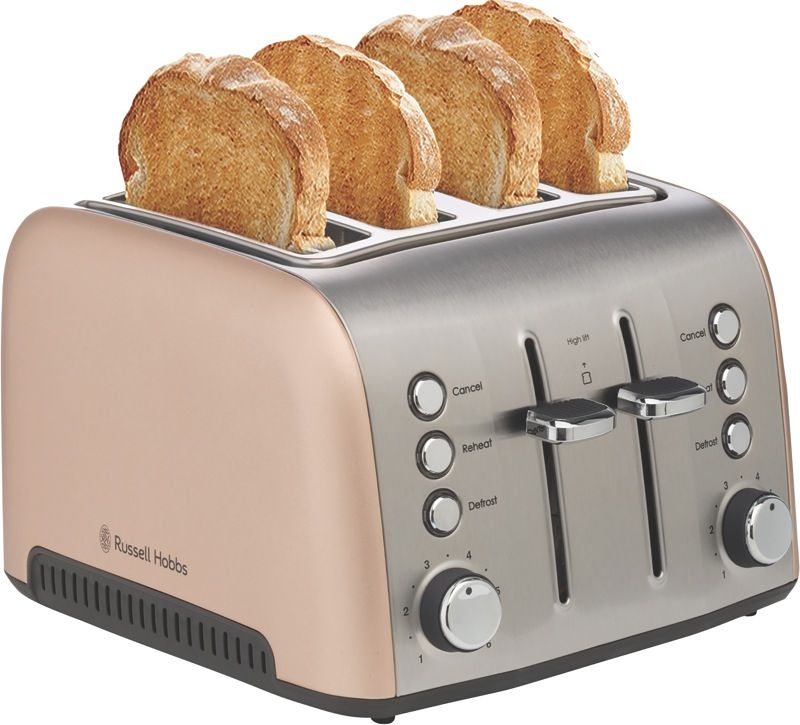 Russell Hobbs - Brooklyn 4-Slice Toaster - Champagne - RHT94CHM