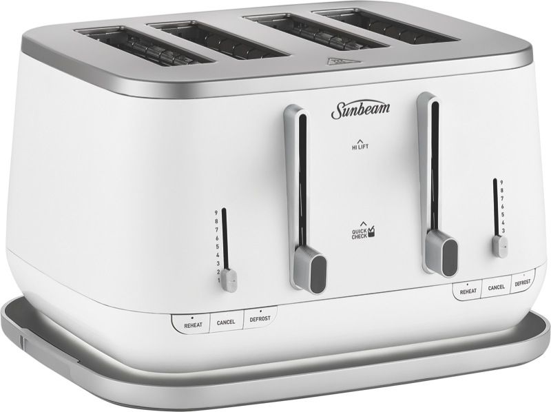 Sunbeam - Kyoto City Collection 4-Slice Toaster - White - TAM8004WH