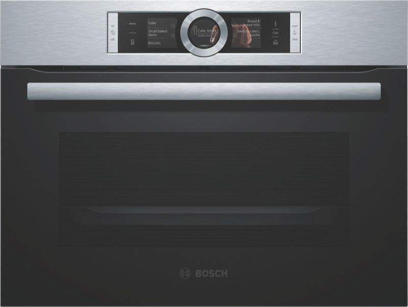 Bosch - 45cm Built-in Compact Steam Oven - Stainless Steel - CSG656BS2B