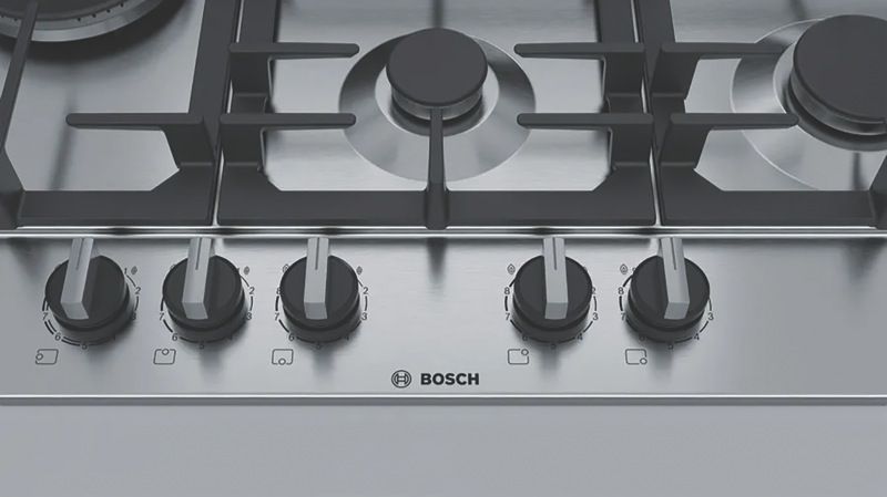 Bosch - 75cm Gas Cooktop - Stainless Steel - PCS7A5B90A