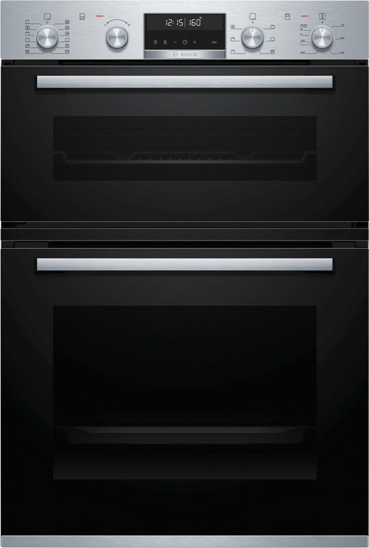 Bosch - 60cm Built-In Double Oven - Stainless Steel - MBG5787S0A