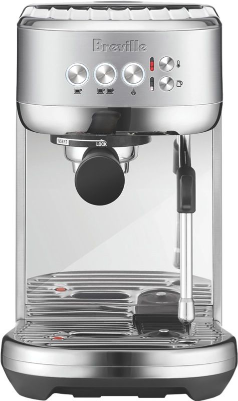 Breville - Bambino Plus Pump Espresso Coffee Machine - Brushed Stainless Steel - BES500BSS