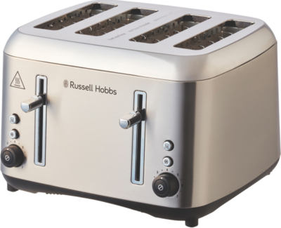 Russell Hobbs - Addison 4 Slice Toaster - Brushed Stainless Steel - RHT514BRU