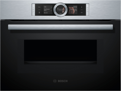 Bosch - 45L 900W Built-In Combi Microwave - Stainless Steel - CMG676BS1A