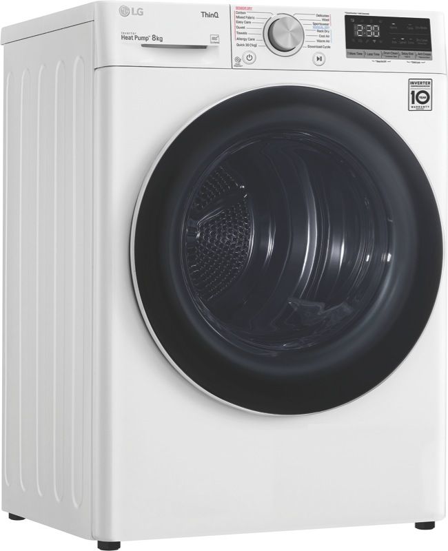 LG - 8kg Heat Pump Dryer - DVH5-08W