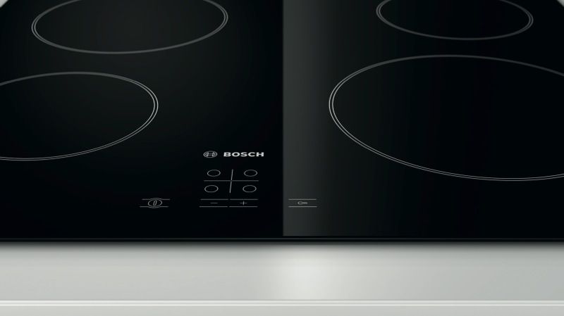 Bosch - 60cm Ceramic Cooktop - Black - PKE611D17A
