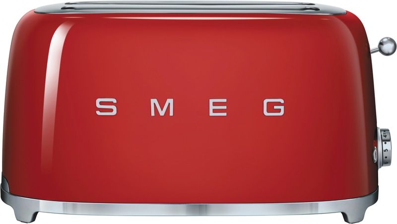 Smeg - 50s Retro Style 4 Slice Toaster - Red - TSF02RDAU