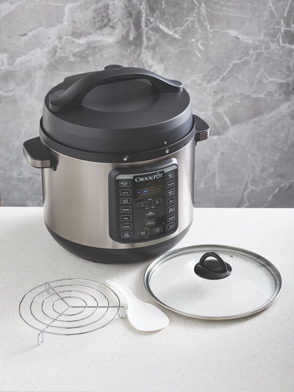 Crock Pot - Crock-Pot® Express XL Pressure Multi-Cooker - Dark Stainless Steel - CPE300