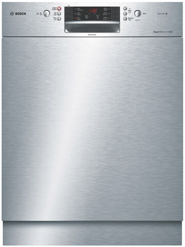 Bosch - 60cm Built-Under Dishwasher - Grey - SMU66MS02A
