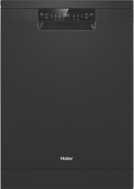 Haier - 60cm Freestanding Dishwasher - Black - HDW15F2B1
