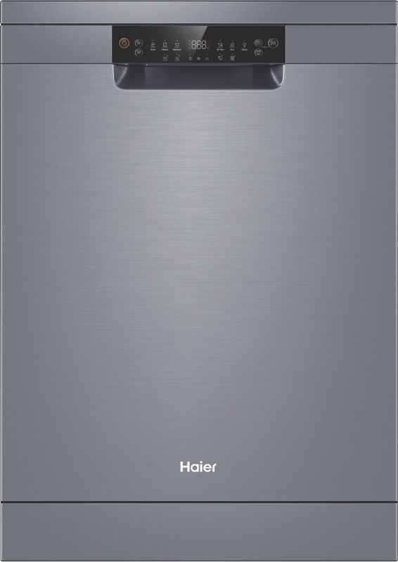Haier - 60cm Freestanding Dishwasher - Silver - HDW15F2S1