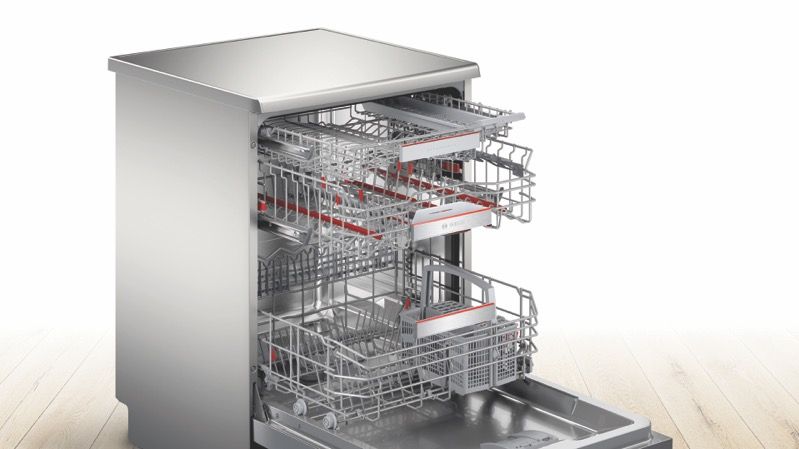 Bosch - 60cm Freestanding Dishwasher - Silver - SMS8EDI01A