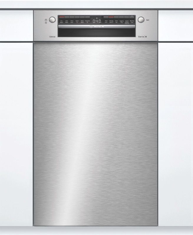 Bosch - 45cm Built-Under Dishwasher - Stainless Steel - SPU6IMS01A