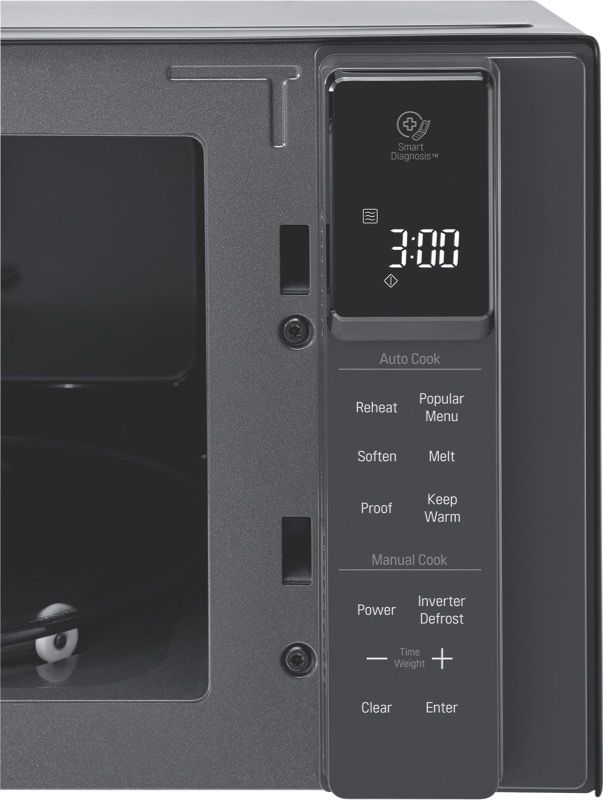 LG - 25L 1000W Smart Inverter Microwave Oven - MS2596OB