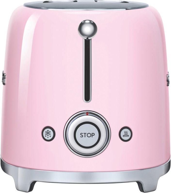 Smeg - Retro Style 2 Slice Toaster - Pink - TSF01PKAU