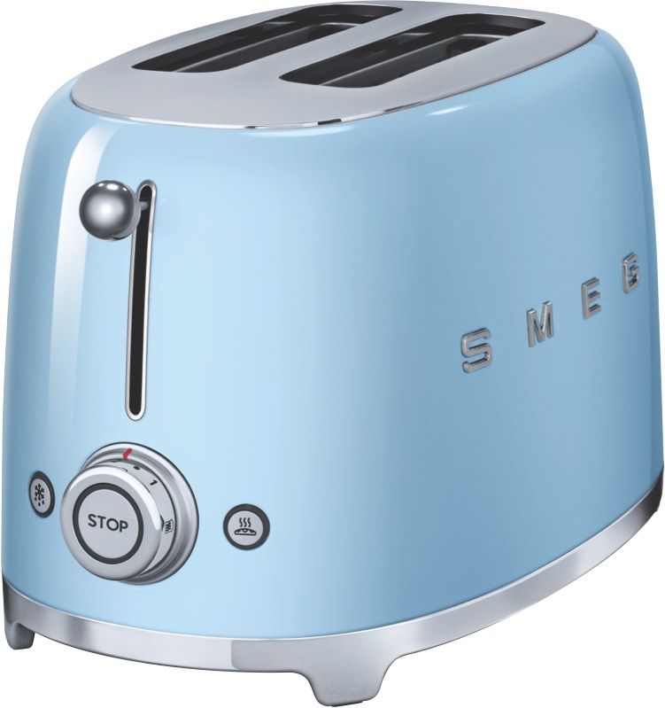 Smeg - Retro Style 2 Slice Toaster - Pastel Blue - TSF01PBAU
