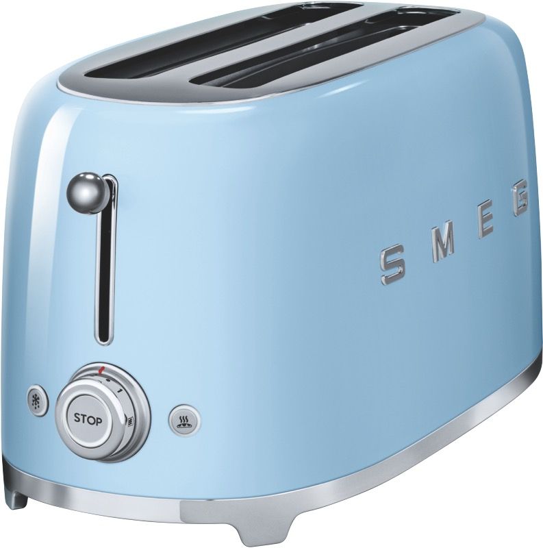 Smeg - Retro Style 4 Slice Toaster - Blue - TSF02PBAU