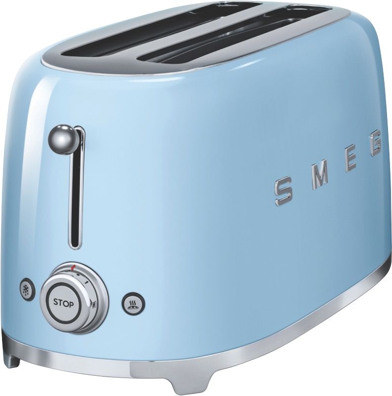 Smeg - Retro Style 4 Slice Toaster - Blue - TSF02PBAU