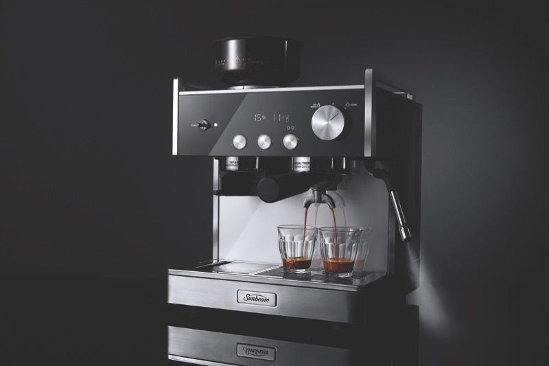 Sunbeam - Origins Pump Espresso Coffee Machine – Silver Black - EMM7300SS