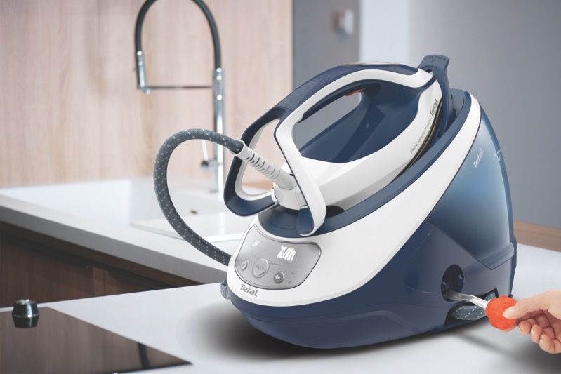 Tefal - Pro Express Protect Iron & Steamer Station - White & Blue - GV9222