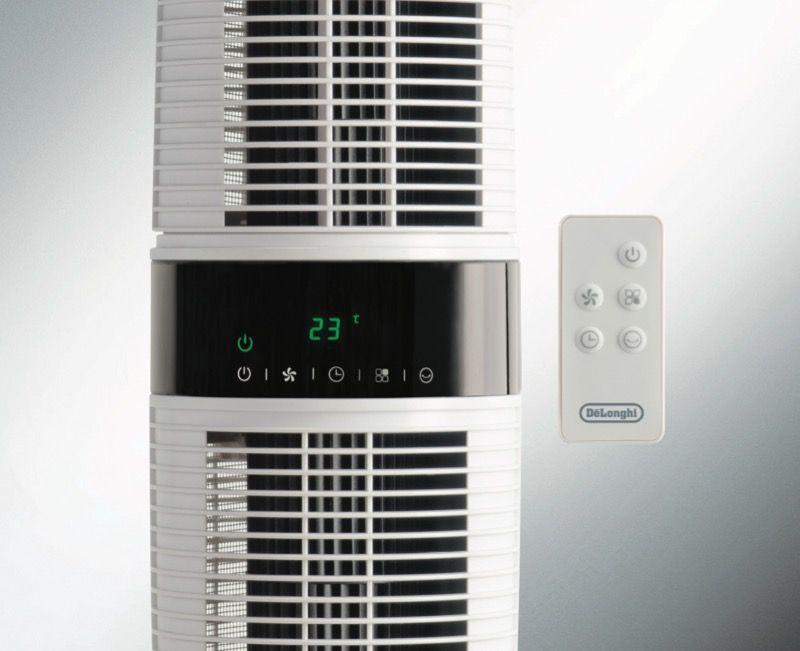 DeLonghi - Oscillating Tower Fan - DETF122WH