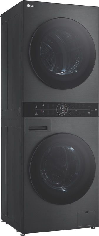 LG - 12kg Washer/9kg Dryer Combo - Black - WWT-1209B
