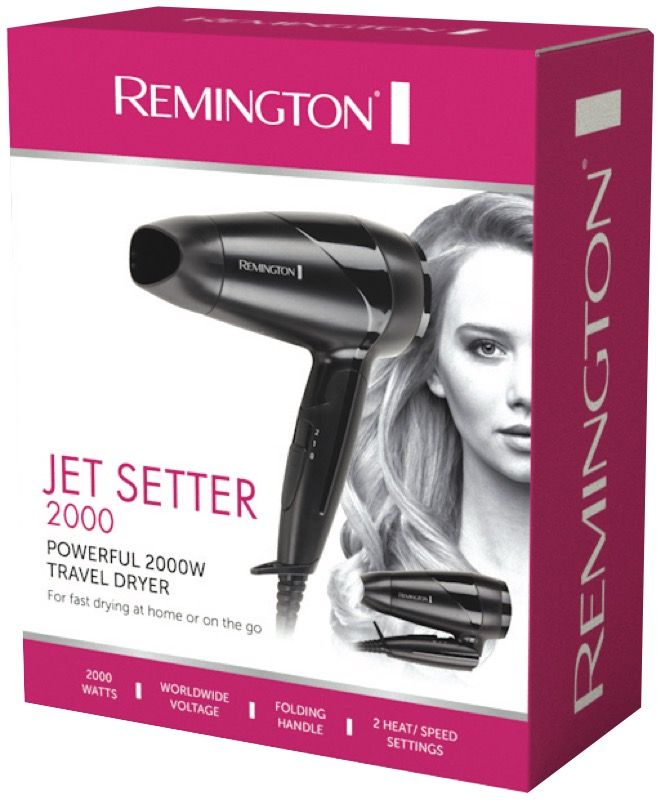 Remington - Jet Setter 2000 Hair Dryer - Black - D1505AU