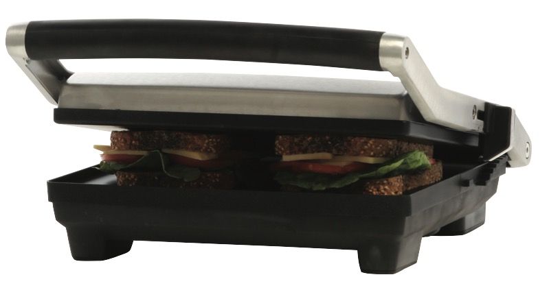 Breville - the Toast & Melt™ 4 Slice Sandwich Press - Stainless Steel - BSG540BSS