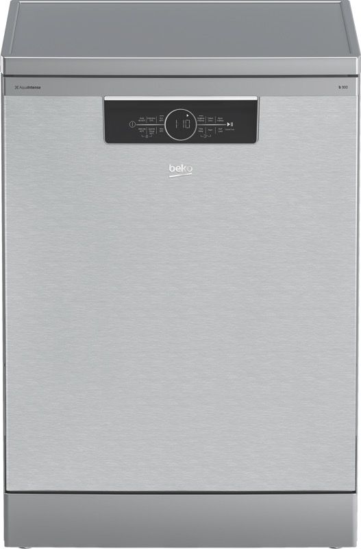 Beko - 60cm Freestanding Dishwasher - Platinum Stainless - BDFB1630X