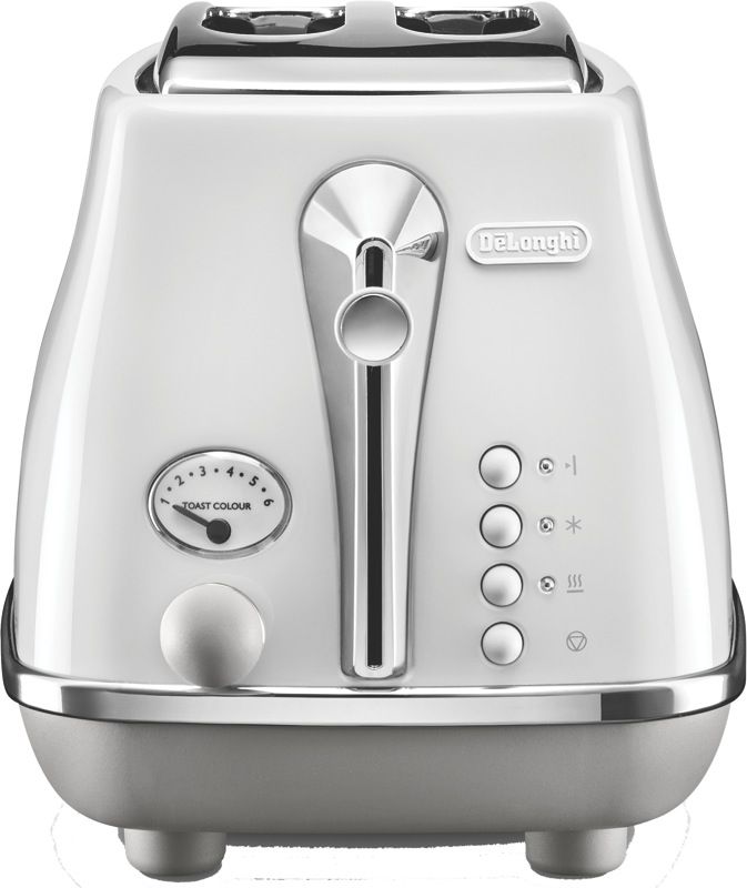 DeLonghi - Icona Capitals 2 Slice Toaster - White - CTOC2003W