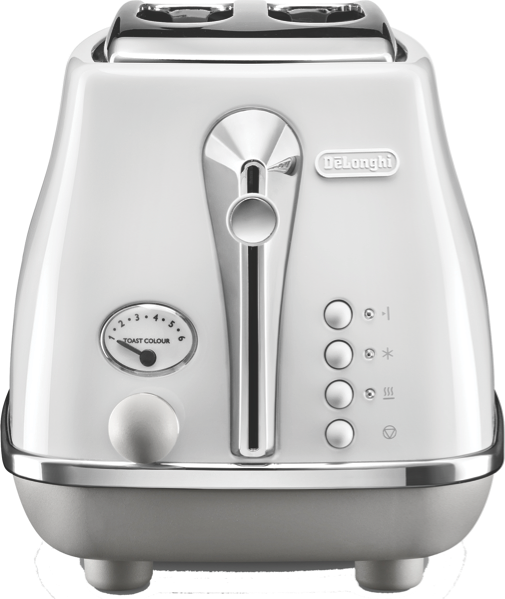 DeLonghi Icona Capitals 2 Slice Toaster - White CTOC2003W