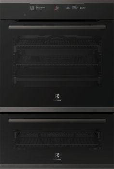  - 60cm Built-In Pyrolytic Double Oven - Dark Stainless Steel - EVEP626DSD