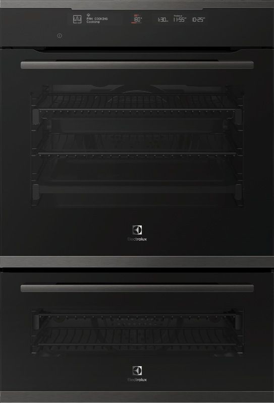 Electrolux 60cm Built-In Pyrolytic Double Oven - Dark Stainless Steel EVEP626DSD